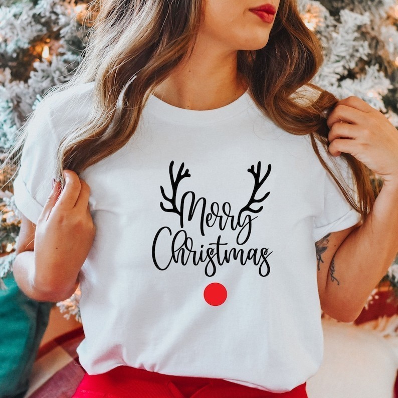 Merry Christmas Reindeer Shirt Reindeer Shirt Christmas Family Shirt Christmas Shirt Merry Christmas