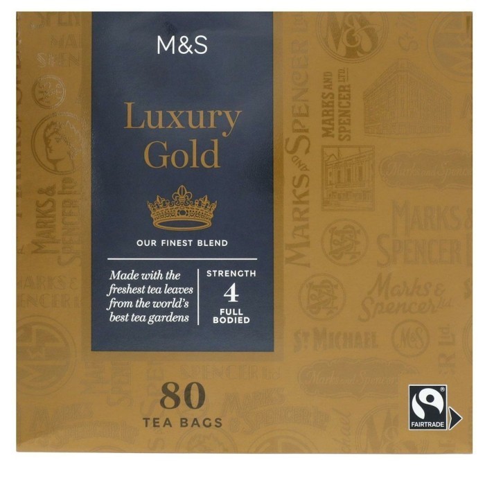 

Teh Celup Marks And & Scer M&S Food Luxury Gold 80 Teabags