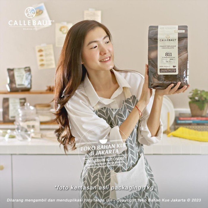 

Cabina Callebaut 811 Nv 1Kg Asli Dark Couverture 54,5% Chocolate Baking Enak