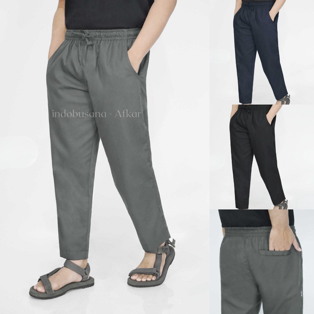 Promo Mega Sale 4.4 // Celana Sirwal Pensil Slim Fit Pria Simpel Kasual SBA AFKAR