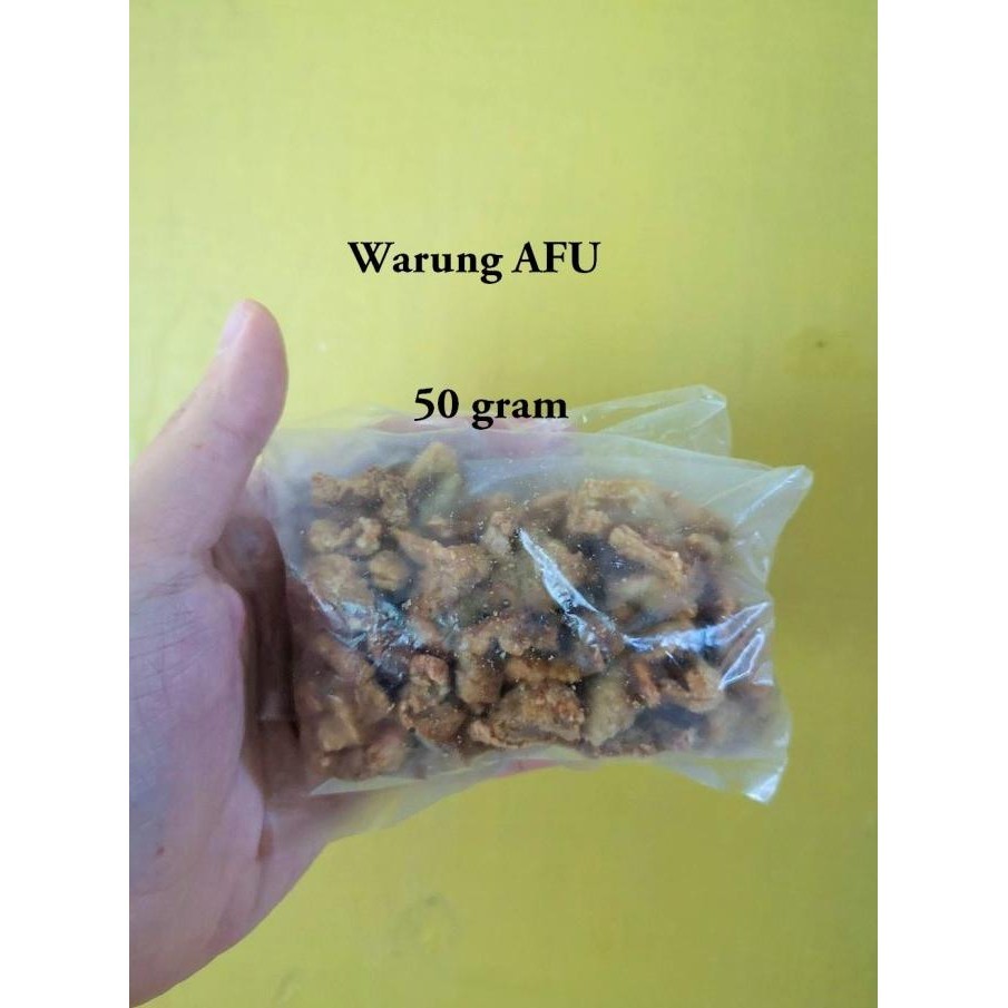 

Ampas Minyak Babi Garing Yupo Cuyuca Gurih Tanpa Pengawet