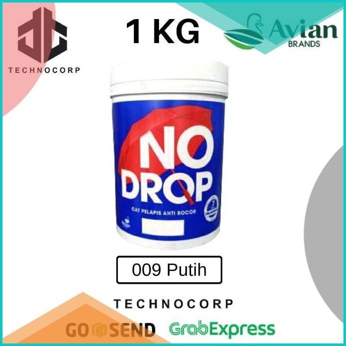 NO DROP 009 PUTIH / WHITE CAT PELAPIS ANTI BOCOR TEMBOK GENTENG 1 KG 1