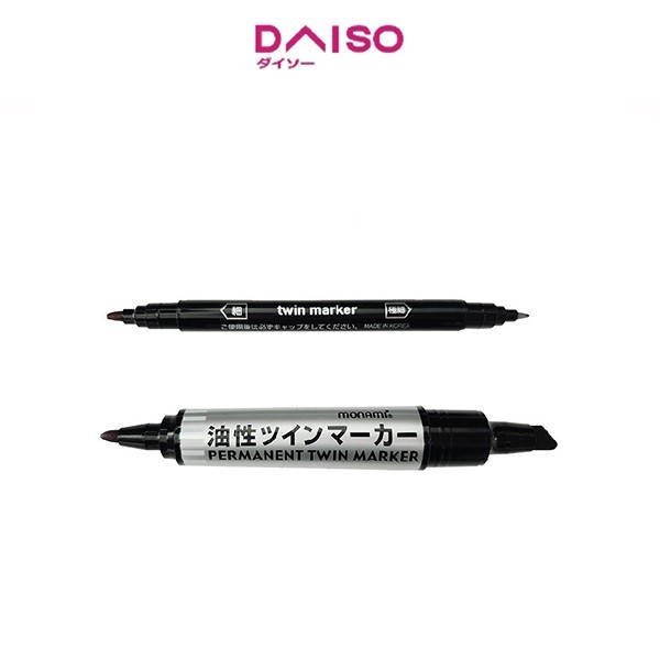 

Daiso Permanent Twin Marker Black 2
