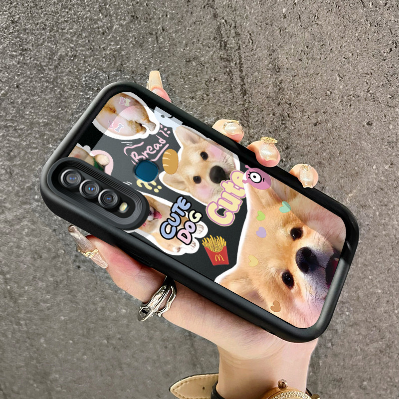 Casing Hp VIVO Y17 Y15 Y12 Y12i Y3 Y3s 2020 Case pelindung lensa kamera Kesing HP Pegangan anti seli