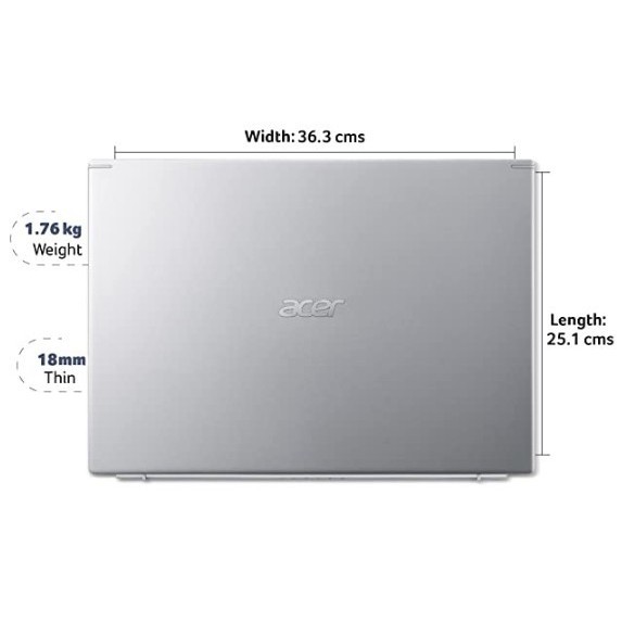 Laptop Acer Aspire 5 A515 Amd Ryzen 7 5700 16Gb 512Gb Ssd Vega8 15"Fhd