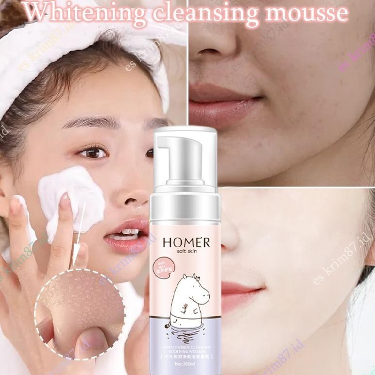 Tersedia Facial Cleanser Pemutih Pembersih Wajah Cleansing Mousse Pembersih 160Ml Amino Acid Ultra G