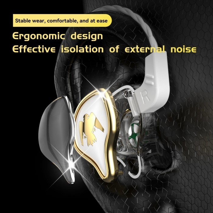 Qkz Ak6 Ares Noise Cancelling Headset In Ear Earphone Stereo Hifi