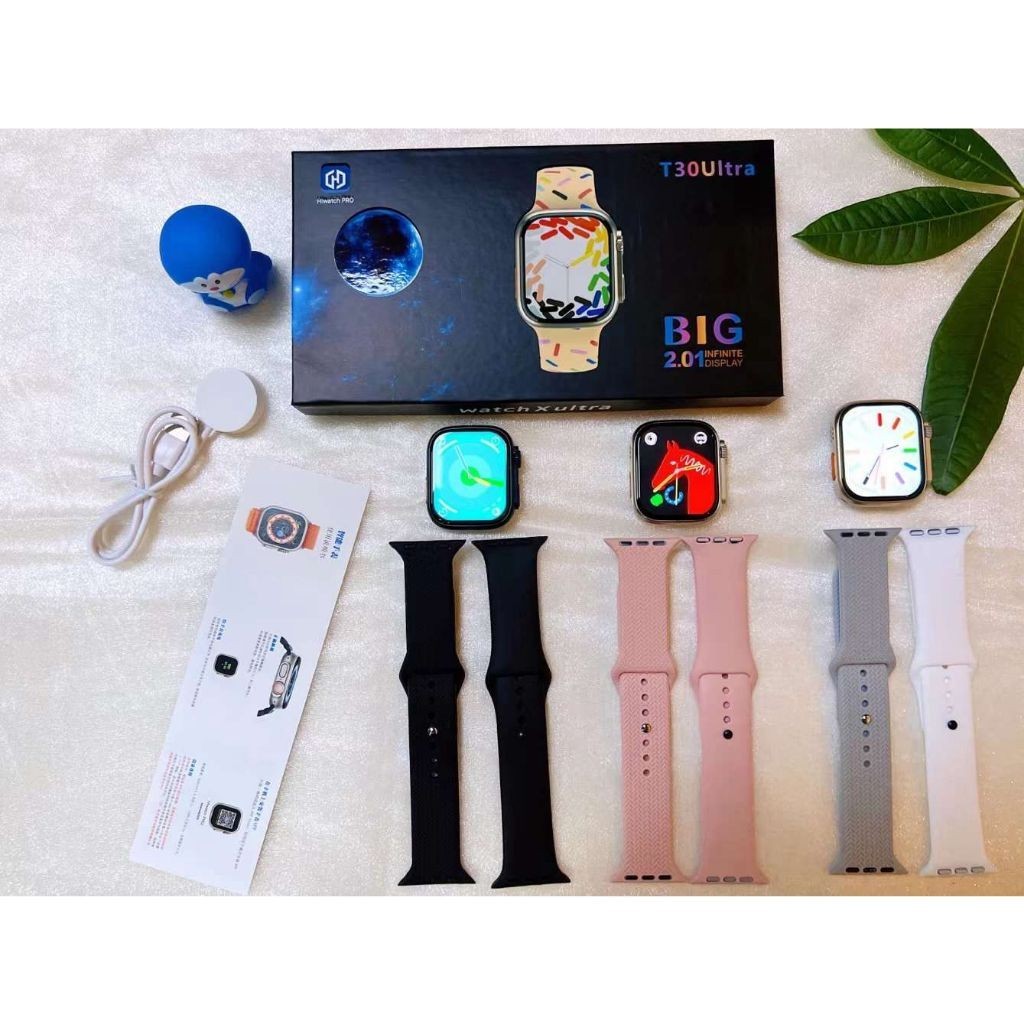 [TPI]  JAM TANGAN Smartwatch T30 Ultra Series 8 Hiwatch Pro Big Screen 2.01 Infinite Display