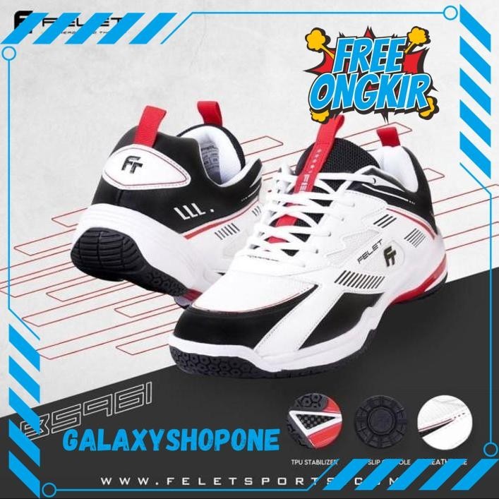 SEPATU BADMINTON BULUTANGKIS FELET BS961 - BS 961 SENIOR ORIGINAL BEST PRODUK 