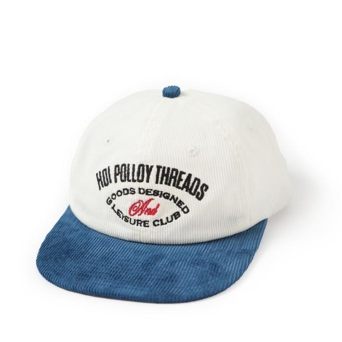 Diskon Murah  Hoi Polloy - Topi - Shaw Cord Cap (White Blue) Corduroy