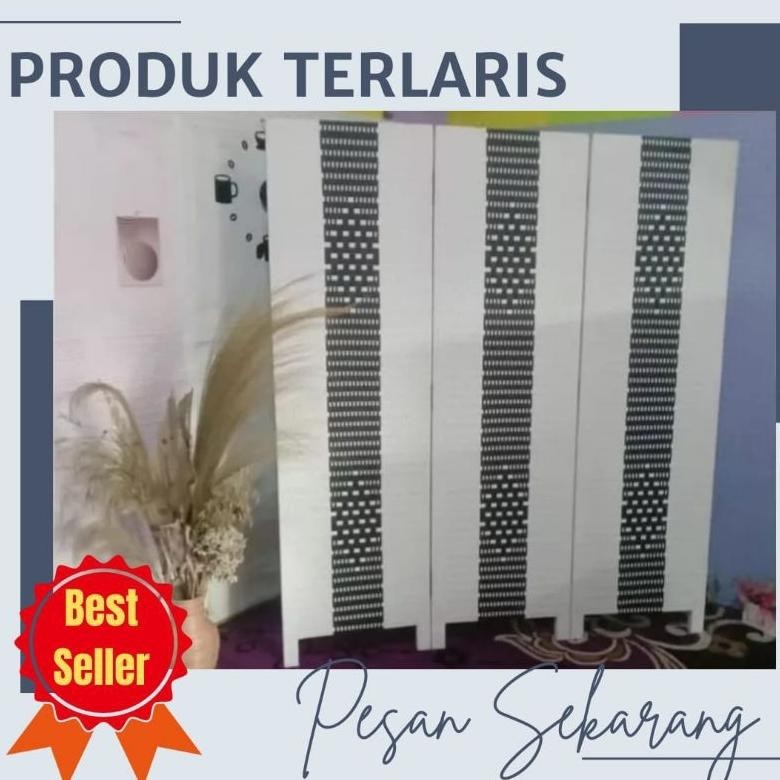 Bisa Cod (Ready Stok) 1 Pintu Sketsel Rotan Sintetis Pembatas Ruangan Tempat Ibadah Cod