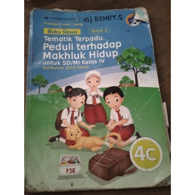 buku tematik tema 3 4C SD kelas 4