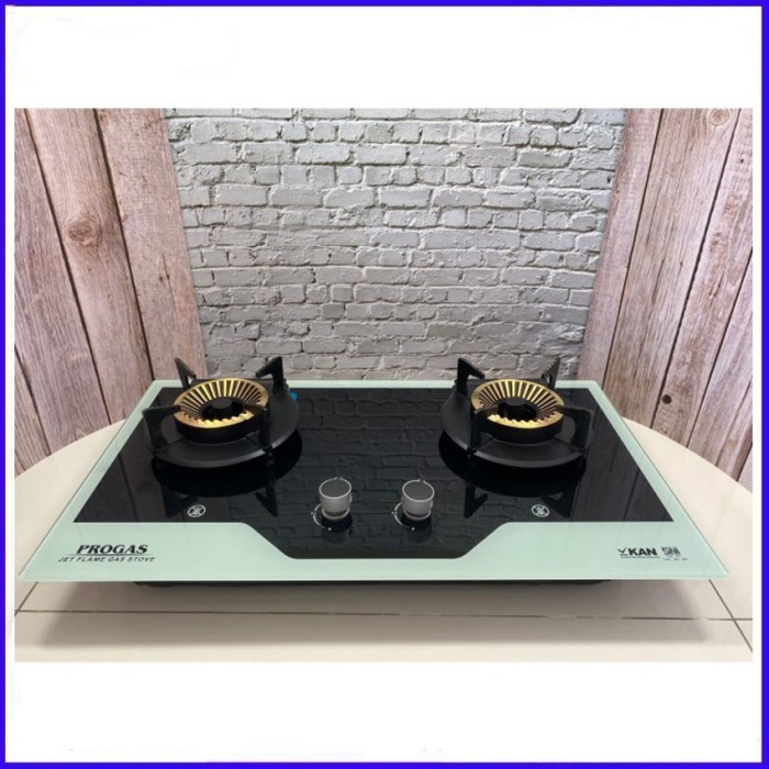 Kompor Tanam Progas 2 Tunggku Elegan/ Tungku Bisa Di Angkat