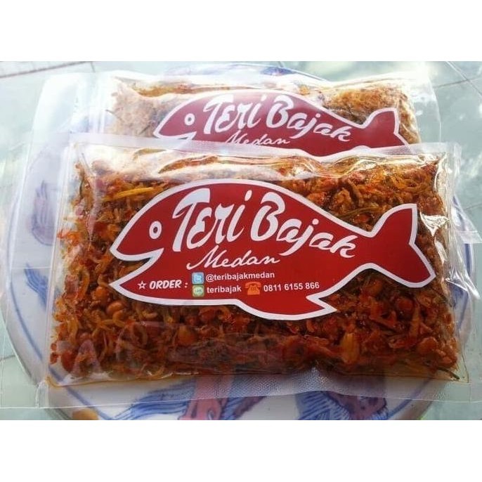 

Teri Bajak Khas Medan + Kacang Sambal Merah / Sambal Rawit Khas Medan PS99
