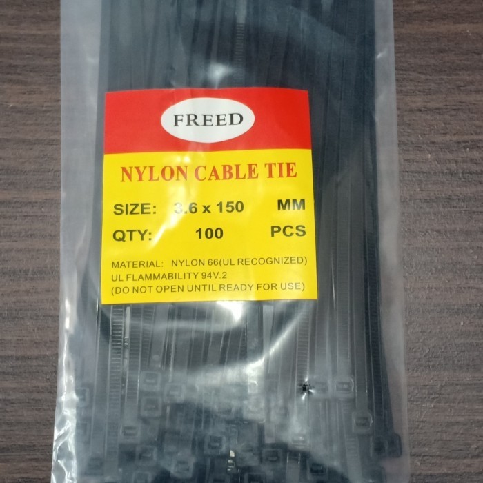

kabel ties/nylon cable tie 150mm warna hitam