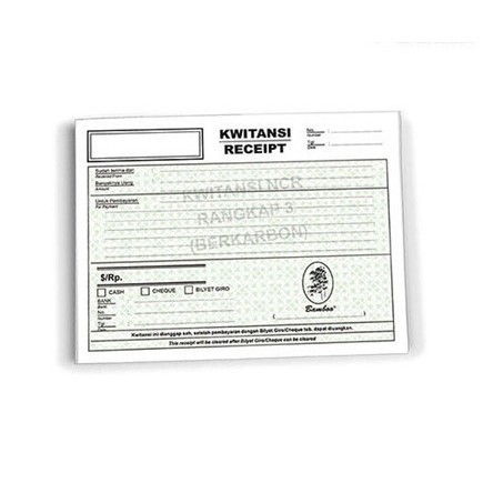 

HOT PROMO kwitansi rangkap 3 atau 3 ply NCR (berkarbon) bamboo