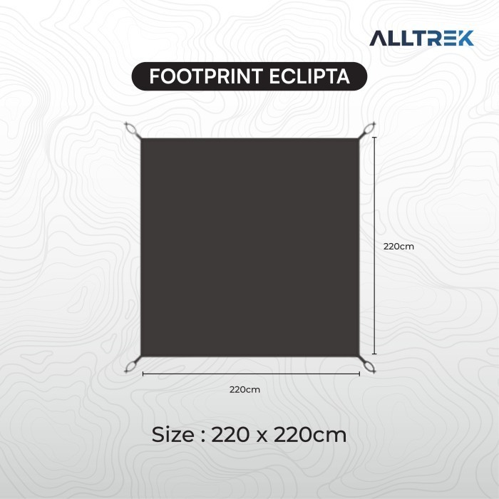 Alltrek Foot Alas Tenda Eclipta Camping Pe Groundsheet