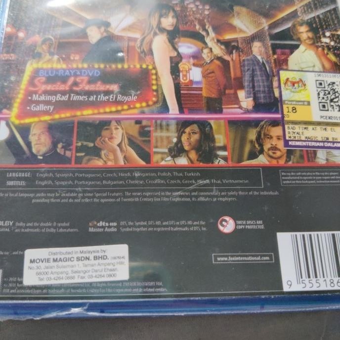 blu-ray Bad Times At The El Royale Original