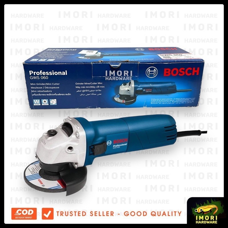 BOSCH Mesin Disc Gerinda GWS 060 Mini Grinder Disgerinda teknik