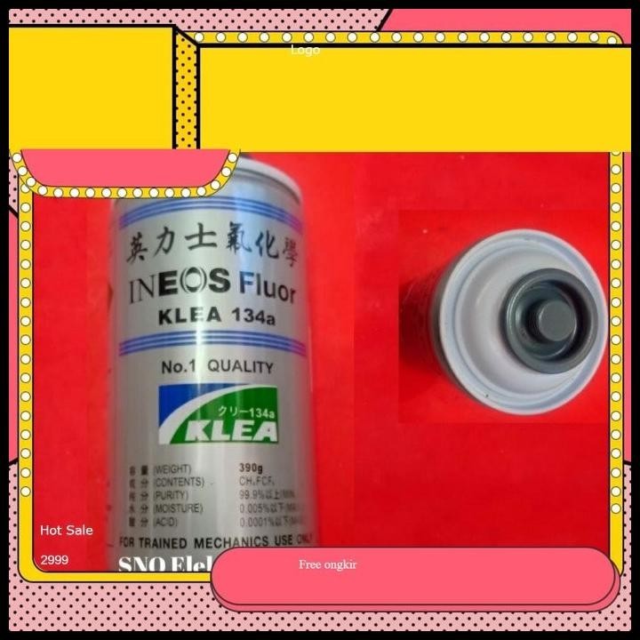 GRATIS ONGKIR KLEA R134A / FREON AC MOBIL DAN KULKAS !!!!