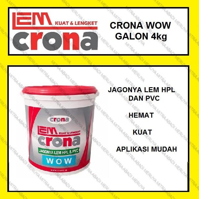 

Banyak Diskon!!! Lem Crona Wow 4 Kg Lem L & Decosheet Isien Aplikasi Hanya 1 Muka