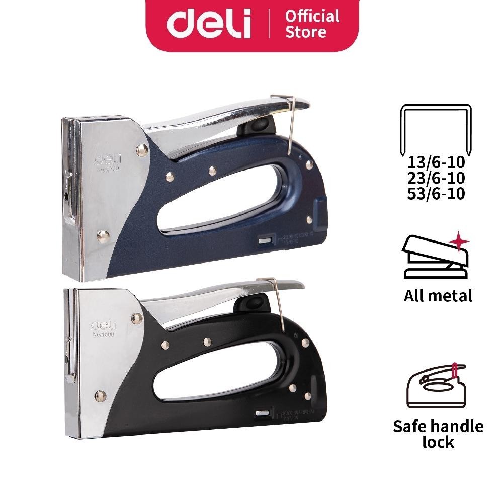 

Banyak Promooo !!! Deli Stapler Tembak Serbaguna Bahan Metal Dilengkapi Tombol Klip Isi Ulang E4600