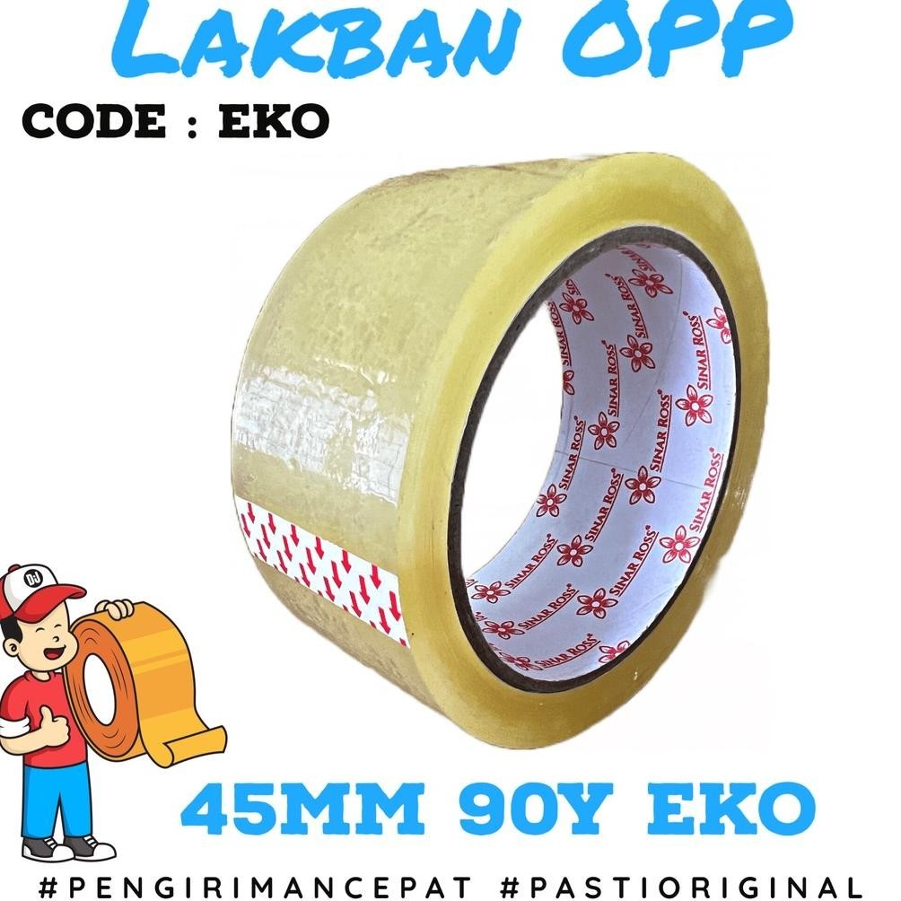 

Banyak Diskon!!! Lakban Sinar Ross 2 Inch 45Mm 90 Yard Eco Per 1 Dus