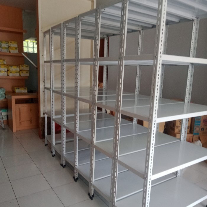 RAK GUDANG BESI PUTIH