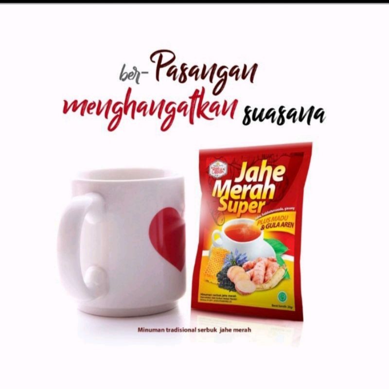 

jahe merah plus gula aren