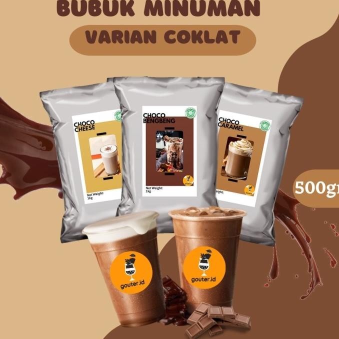 

BUBUK MINUMAN RASA VARIAN COKLAT 500GR / SERBUK MINUMAN ANEKA RASA