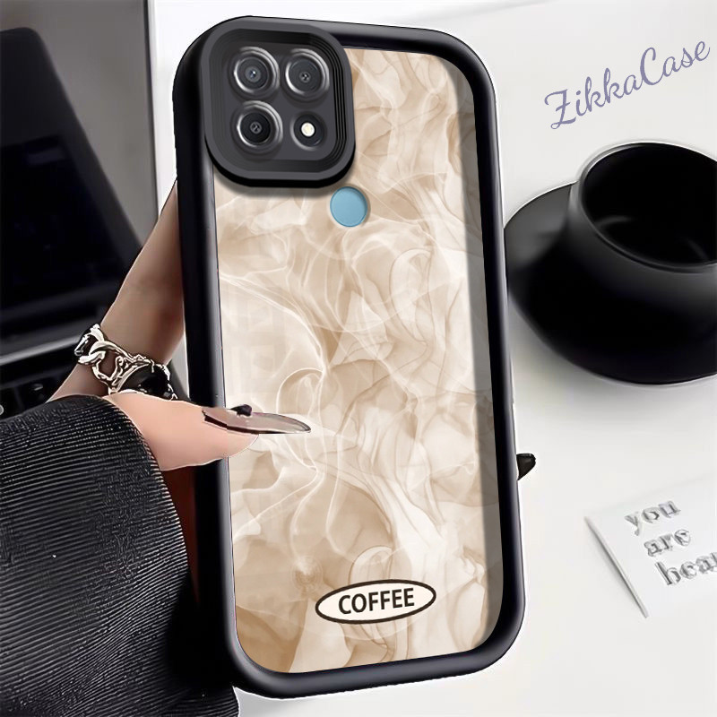 Casing Hp OPPO A15 A15s A35 Case Kasus Fashion Warna Transparan Silikon Kesing Penutup Belakang Penutup Cesing Belakang Kamera Kasus Perlindungan Tahan Guncangan Softcase