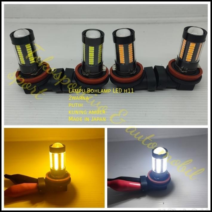 DISKON LAMPU LED H11 FOGLAMP KABUT LED H11 PUTIH KUNING AMBER