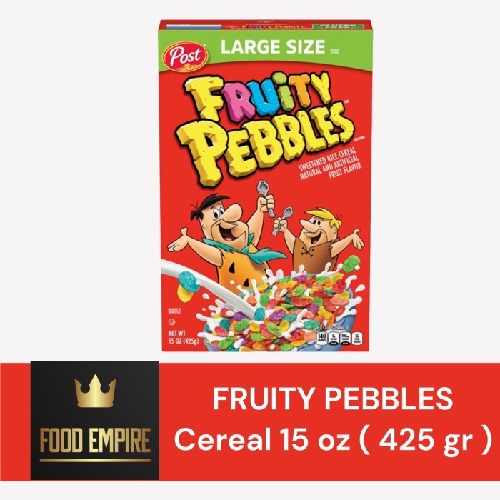 

Post Fruity Pebbles Cereal 15 Oz Sereal 425 Gram