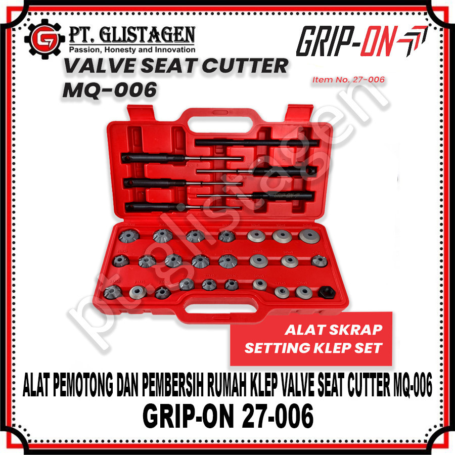 GRIP ON 27-006 Alat Pemotong Pembersih Skrap Rumah Klep Valve Seat Cutter MQ-006