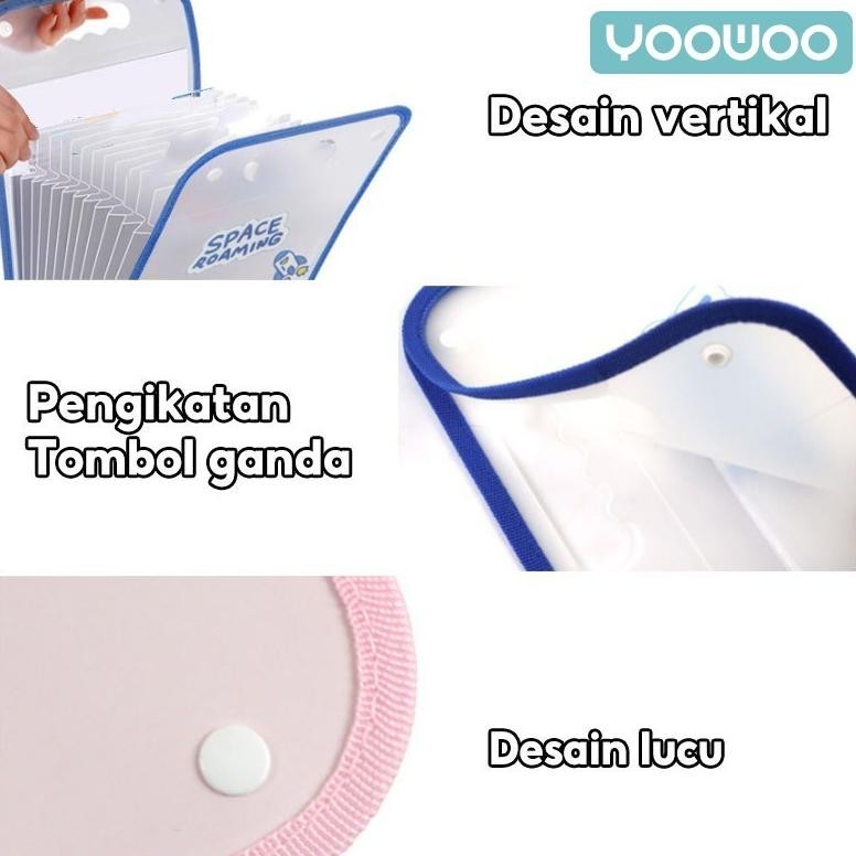 

YOOWOO FILE ORGANIZER / PENYIMPANAN BERKAS / FOLDER PORTABLE / TEMPAT KERTAS UJIAN LARIS