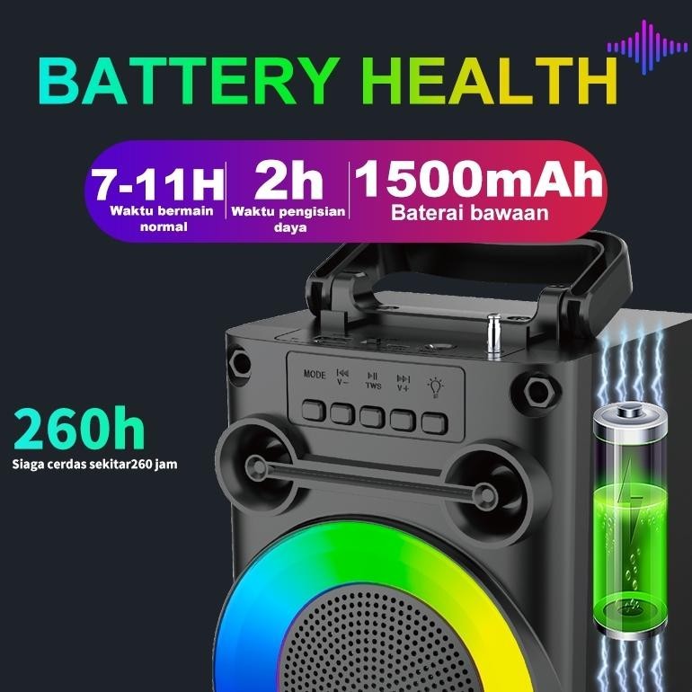 PRO BASSSPEAKER BLUETOOTH KARAOKE PROTABLE SUPER BASS POLYTRON BESAR ORIGINAL MINI WIRELESS MUSIK BO