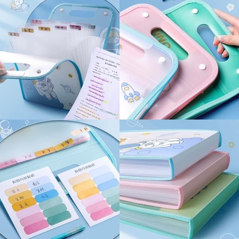 

CUTE MULTI LAYER FOLDER MAP ORGANIZER TEMPAT PENYIMPANAN FILE KERTAS PAPER ORGANIZER LARIS