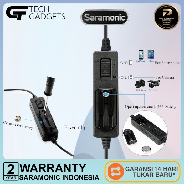 Microphone Saramonic Lavalier Micro 2M