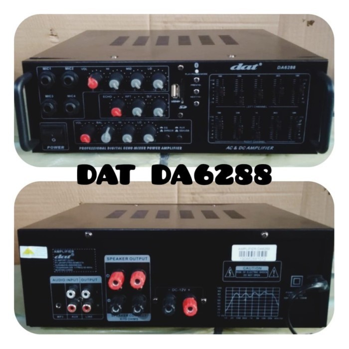 Amplifier Dat Da 6288 Ampli Dat Da6288 Dat 6288 Usb Bluetooth