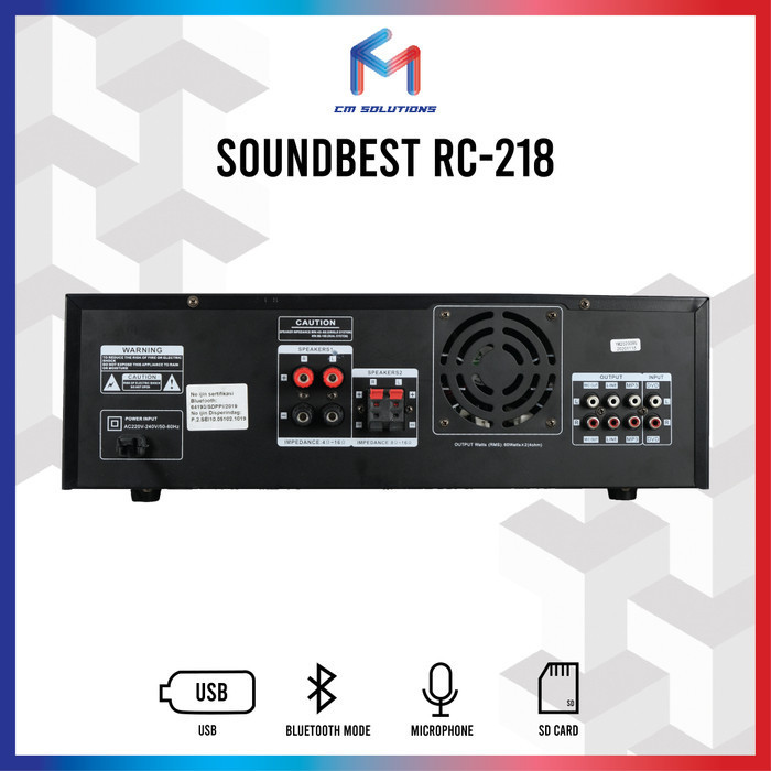Power Amplifier Soundbest Rc218 Rc 218 Original