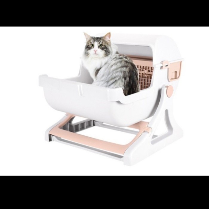 Rumah Kandang Hewan Toilet Kucing Otomatis Smart Pet Toilet Cat