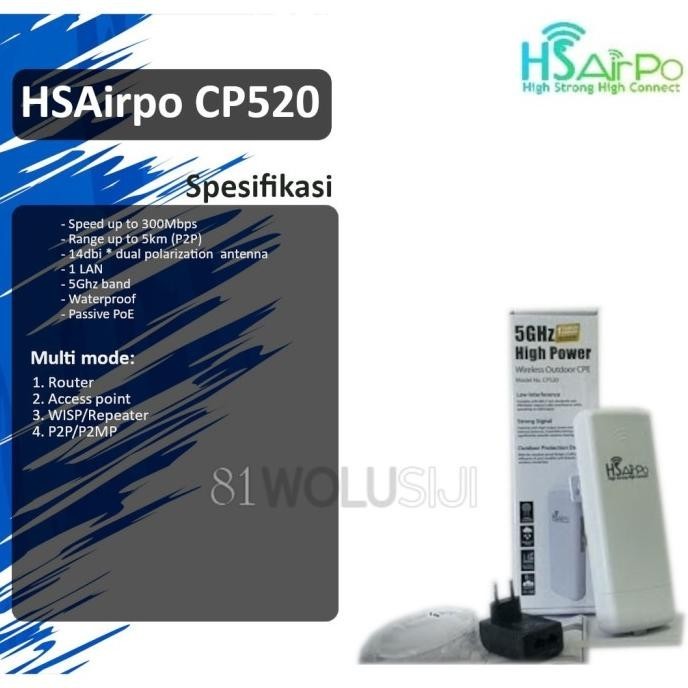 HSAirpo CP520 5Ghz Router Outdoor Router