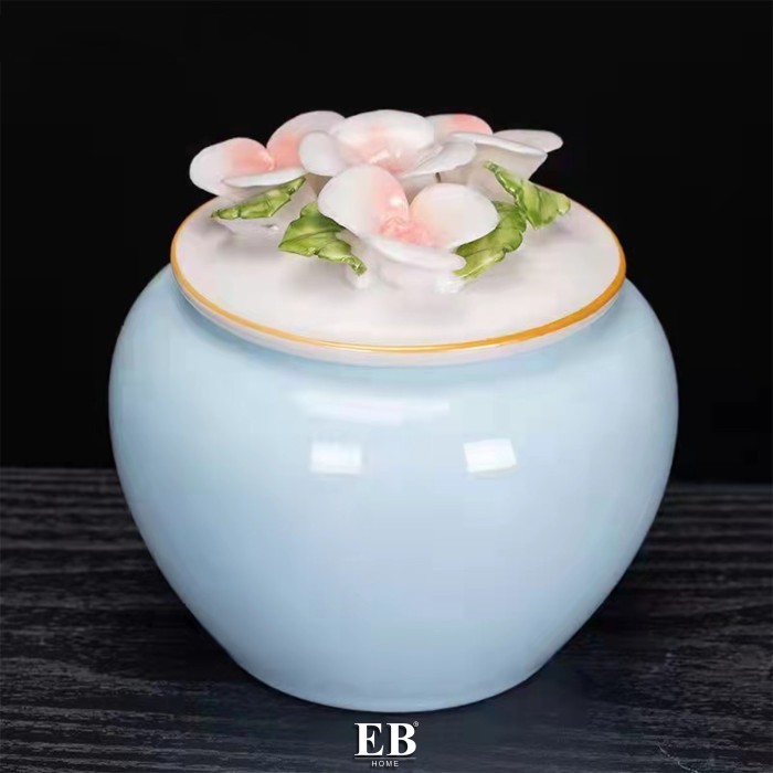 Ceramic Mini Jar Spices Tea Leaves Pot Pajangan Guci Mini Cantik Viral