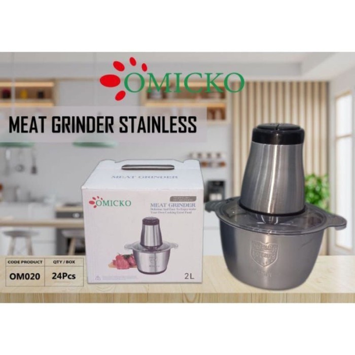 Omicko Blender Penggiling Daging Baja Tahan Karat / Chopper Blender