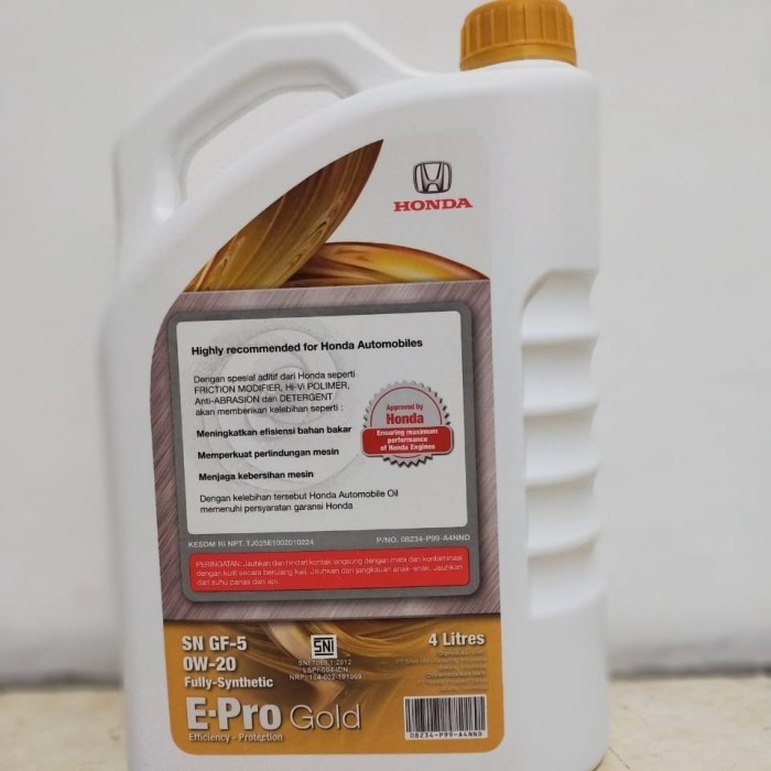 Oli Honda E-Pro Gold 0W-20 Galon 4Liter