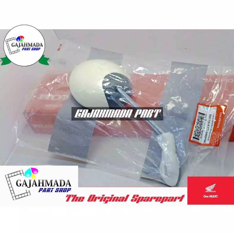 KACA SPION SCOOPY, SCOOPY FI HONDA ORI WARNA CREAM. ASLI ASTRA HONDA MOTOR