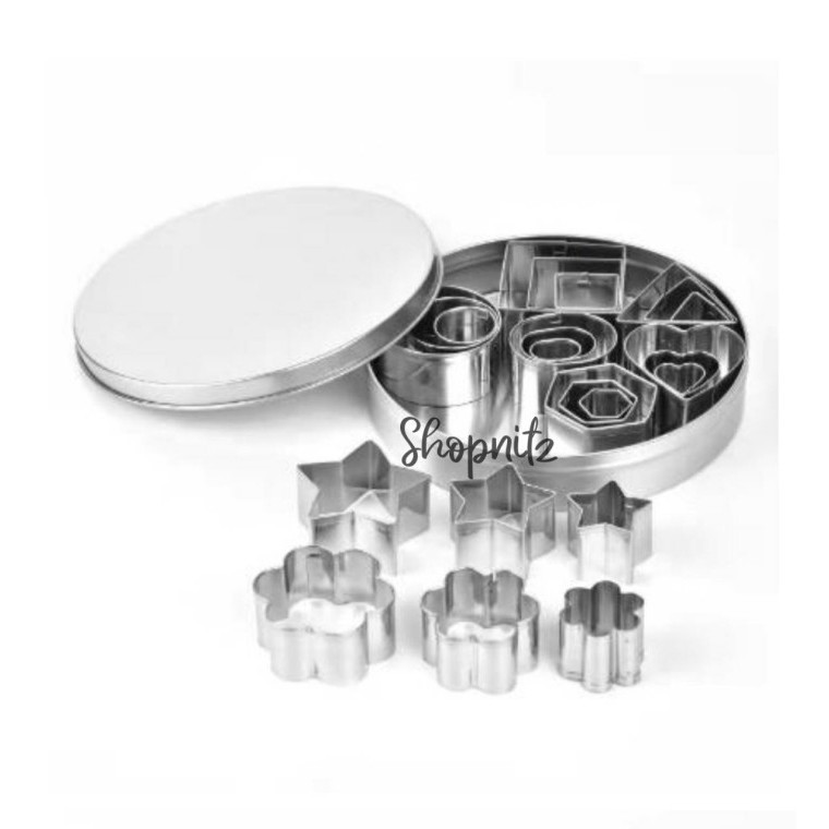 

PT802 Cookie Cutter SET / Cetakan Kue Set / Cetakan Kue Motif Stainless TERMURAH