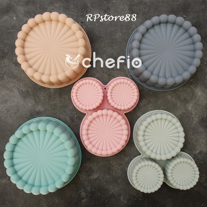 

TF289 Cetakan Silikon Charlotte / Cetakan Puding Kue Marmer Butter Cake GRATIS ONGKIR