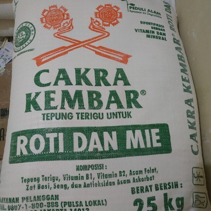 

GV840 Tepung CAKRA KEMBAR 25 KG khusus Gojek Grab INSTANT OBRAL