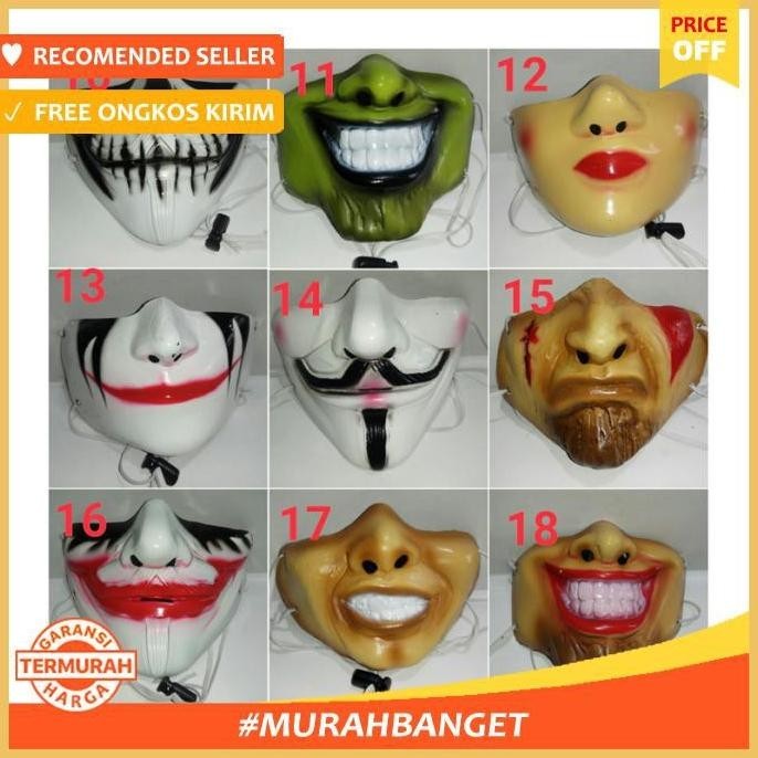 BDC Topeng Masker Motor 3D TERLARIS